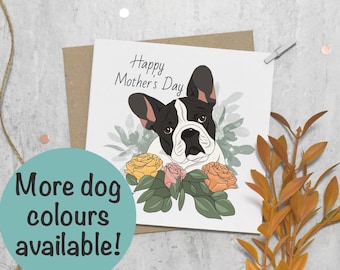 French Bulldog Mother's day card, Mothers day card, Card for Dog Mum, Mothers Day card for Dog Lover, Mother's Day card for Dog Mum