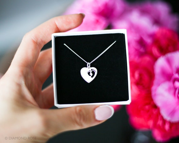 Amazon.com: YL Mother and Son Necklace 925 Sterling Silver Mum Hold Child  Heart Pendant Created Garnet Necklace Gifts for Mom : Clothing, Shoes &  Jewelry