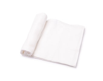 Handmade soft summer muslin swaddle blanket, 100% Oeko-tex cotton, 120x120 cm