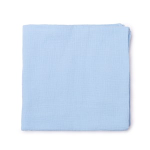 Handmade soft summer muslin swaddle blanket, 100% Oeko-tex cotton, 120x120 cm image 2