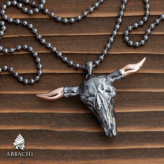 Bison outlet skull necklace