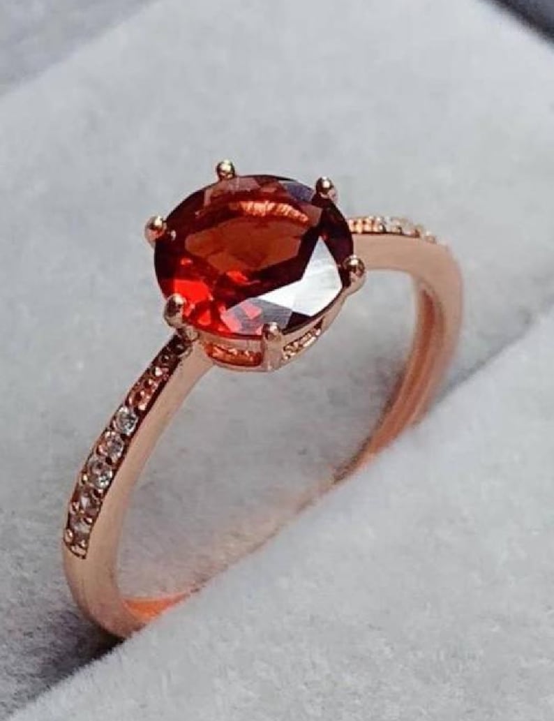 Anniversary Ring,925 Sterling Silver Ring,Typical Handmade Ring Natural Garnet Ring Gift For Her,Gift Ring Engagement Ring Wedding Ring