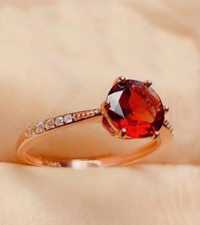 Anniversary Ring,925 Sterling Silver Ring,Typical Handmade Ring Natural Garnet Ring Gift For Her,Gift Ring Engagement Ring Wedding Ring
