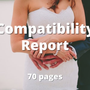 Compatibility Report Astrology Reading, Synastry Chart, Composite Chart, Relationship Chart 画像 1