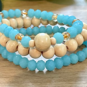 Bracelets for women, beaded bracelet stacks, stackable bracelet, precious beads, bracelet set of 3