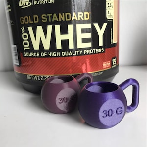 KETTLEBELL PROTEIN SCOOP 30G 3D Printed image 2