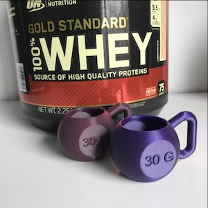 KETTLEBELL PROTEIN SCOOP 30G 3D Printed imagem 2