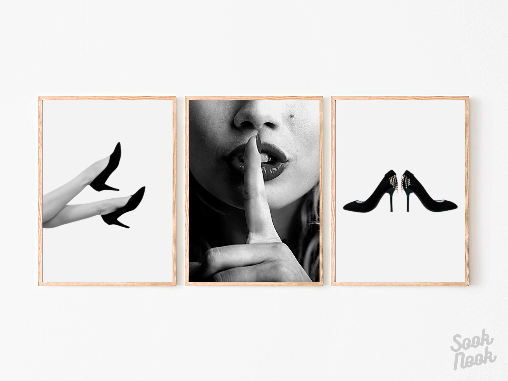 High heels fashion wall art prints set of 3 prints gift for Etsy