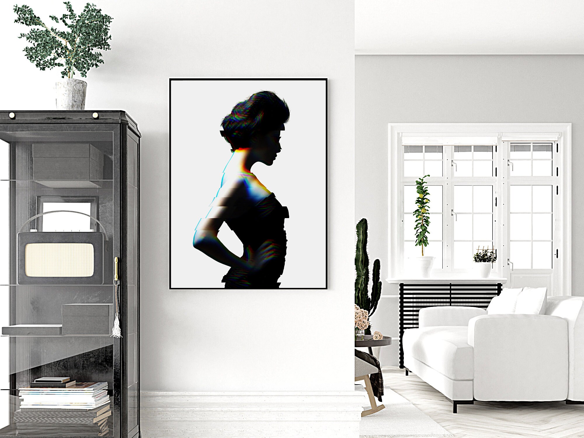 Bedroom Wall Art Digital Print Chic Woman Print Fashion Etsy