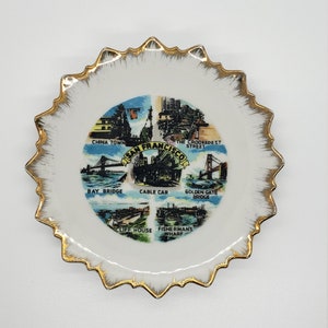 Vintage San Francisco California Souvenir Plate