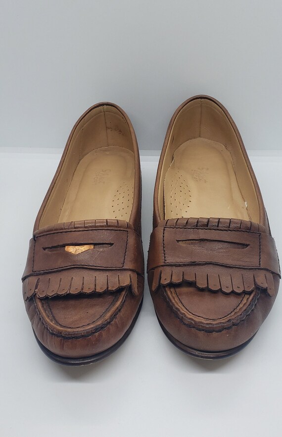 Vintage 9 West Leather Penny Loafers 1980s size 8