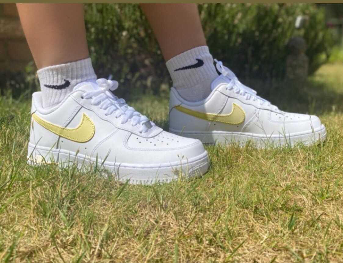 pastel yellow air force 1