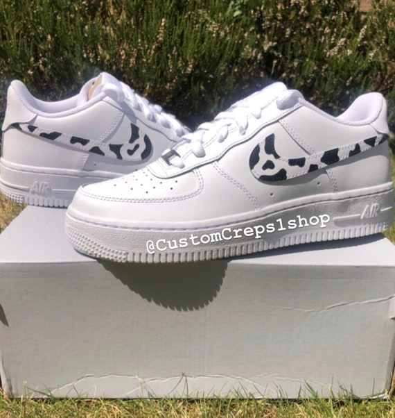 Custom Air Force 1s Cow Print AF1 