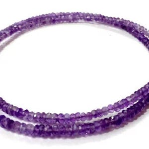 Natural Amethyst Necklace - February Birthstone Jewelry - AAA+ Quality Faceted Beads - Handmade Purple Gemstone Necklace for Women