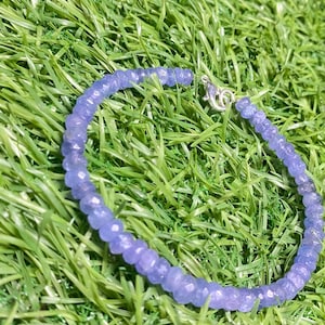 AAA+ Tanzanite Beaded Bracelet 4-5mm | Authentic Natural Gemstone Jewelry