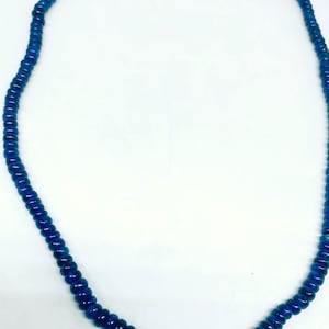 Blue sapphire Gemstone Necklace | Deep Blue Crystal Beads Jewelry | Handmade Healing Necklace | Clasp Gift for Her | Minimal Jewelry
