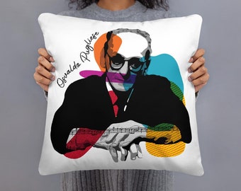 Osvaldo Pugliese Tango Pillow: 18x18 Spun Polyester Pillow Case