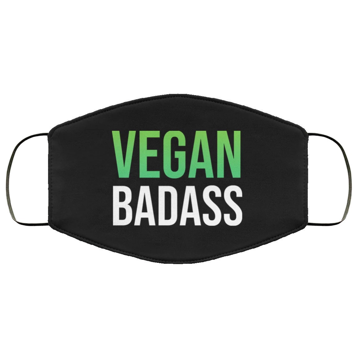 Vegan Badass face mask vegan face mask vegan activism vegan | Etsy