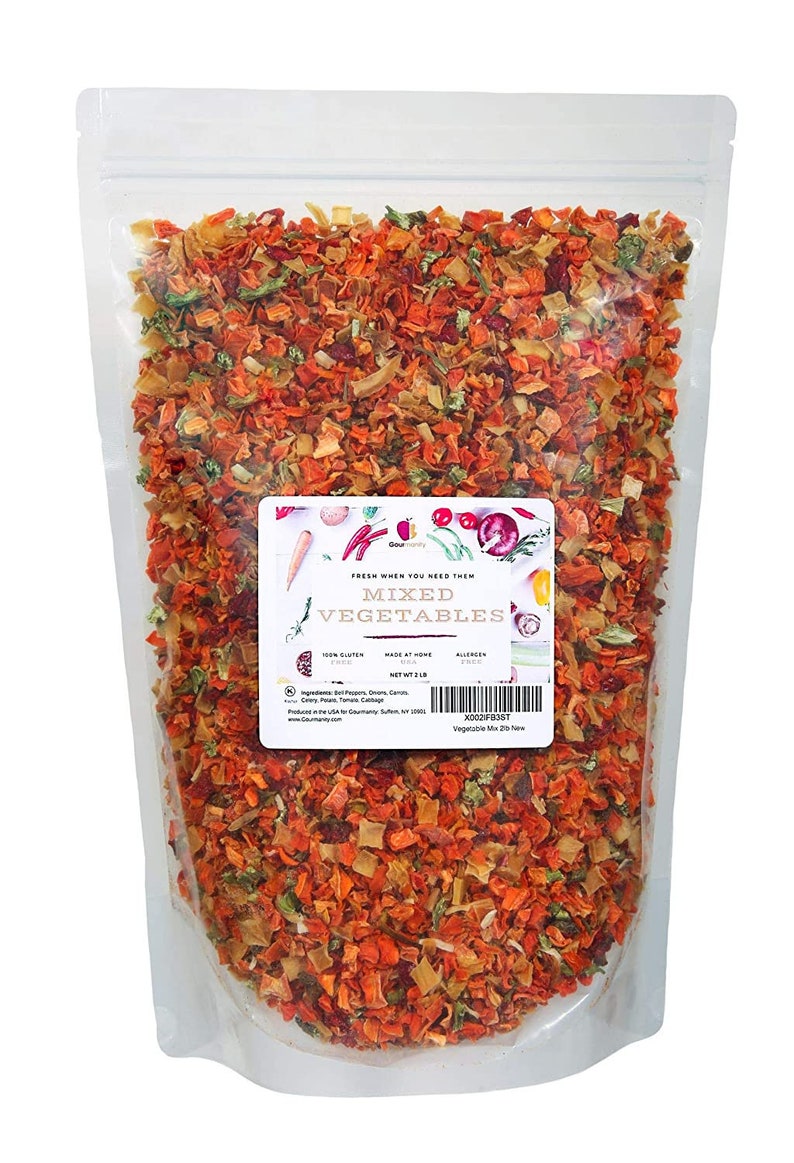 Gourmanity Dehydrated Mixed Vegetables All Natural Gluten Etsy