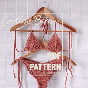 Crochet Pattern for Bikini Set Adjustable for all sizes Beginner friendly Water-adaptable image 1