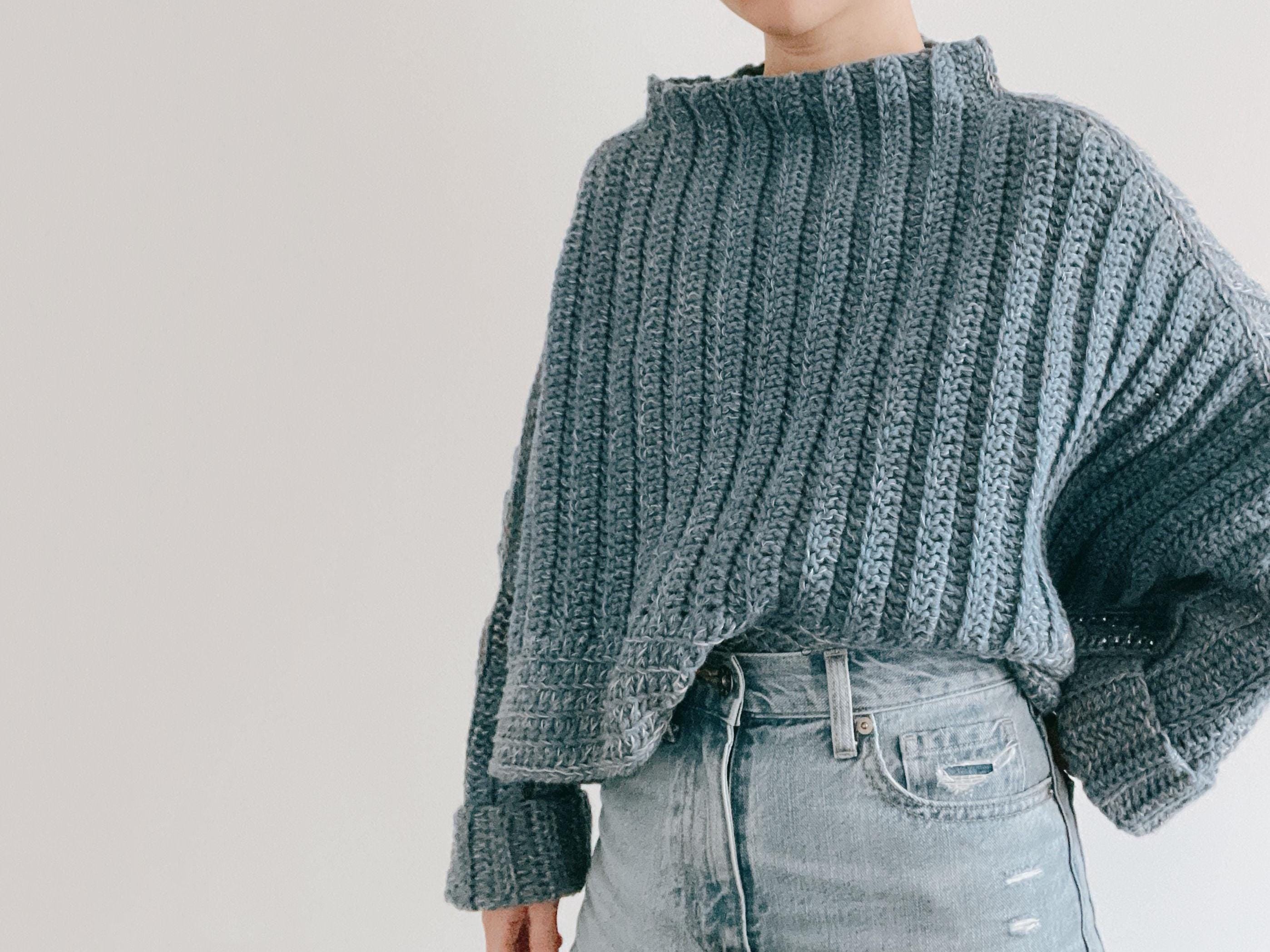 Loloa Crochet Sweater Pattern: Oversize Unisex Pullover (PDF