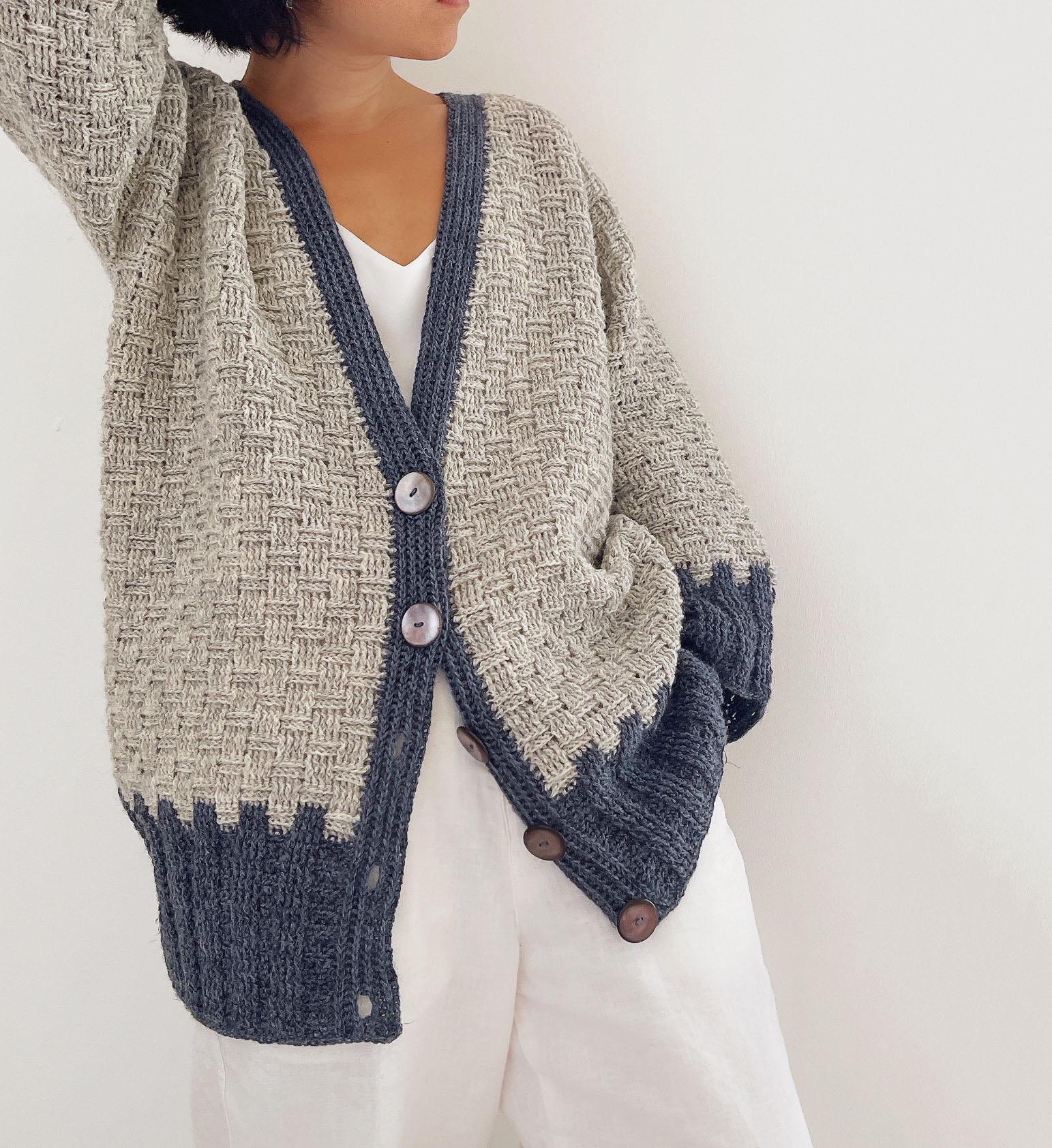 Maris Cardigan Crochet Pattern | Oversized Textured Cardigan PDF