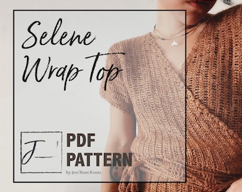 Crochet Pattern for the Selene Wrap Top | Modern crochet top | fashionable handmade cloth | spring top