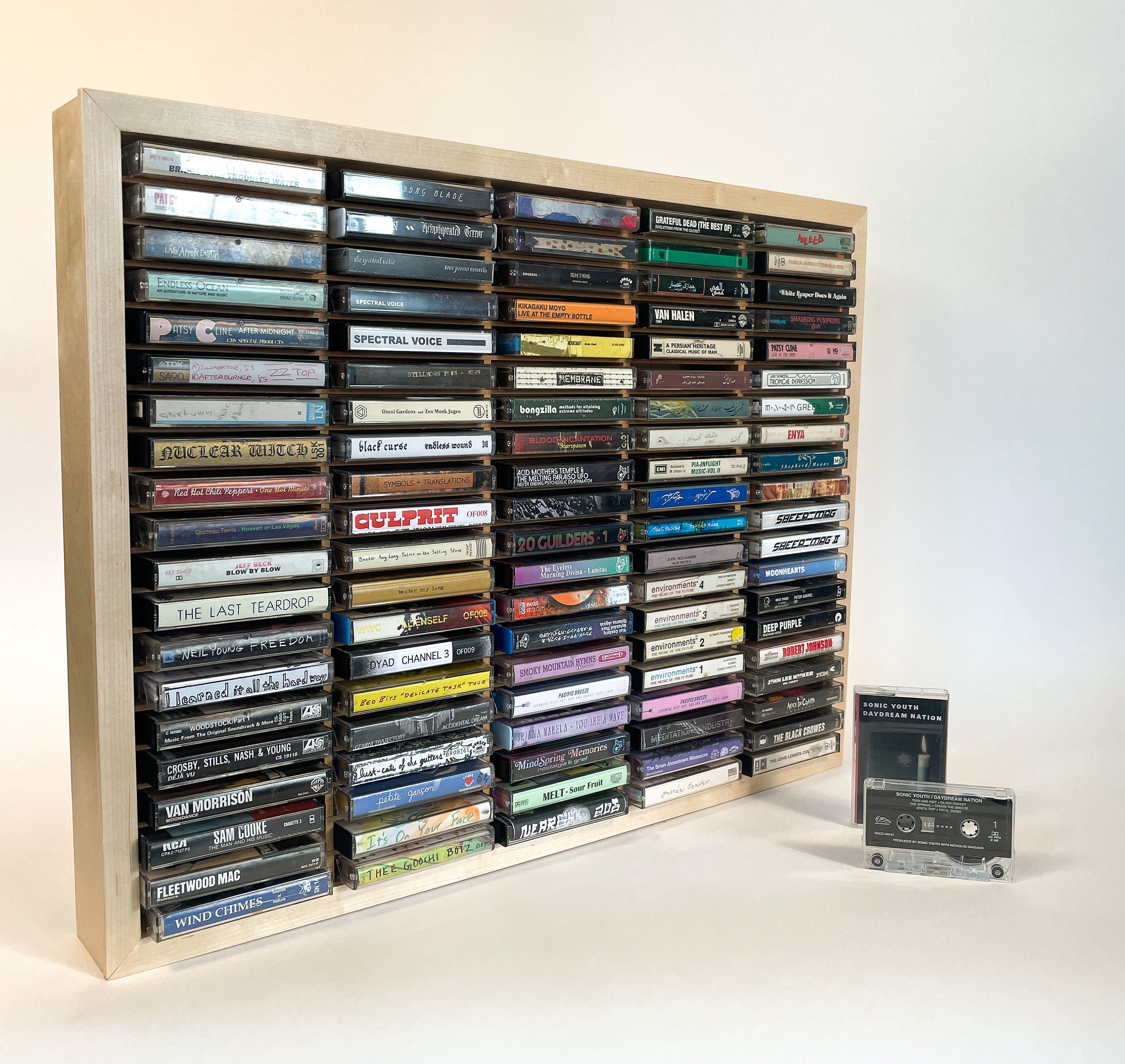 100 Cassette Tape Display Shelf Music Storage Holder Rack Etsy Canada