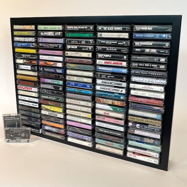 100 Slot Cassette Tape Display Shelf