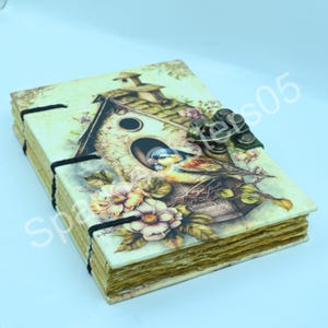 Diario in pelle vintage - Libro delle ombre fatto a mano con lucchetto, libro degli incantesimi con diario, diario in pelle Grimoire con carta anticata con bordo frastagliato