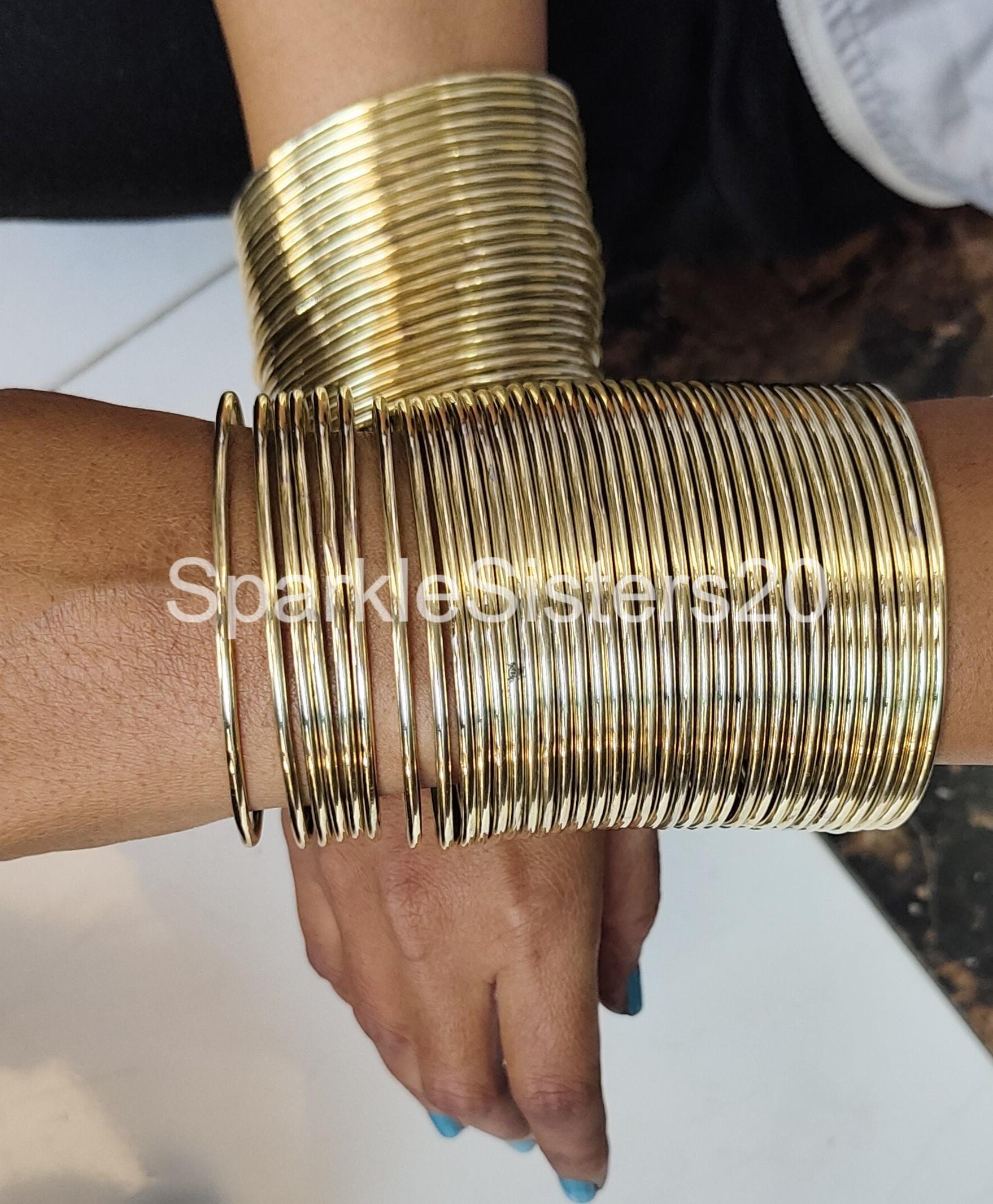 Stacking Bangles Solid Brass Stacking Bangles Set, Handmade Jewelry, Set of 12 - Etsy