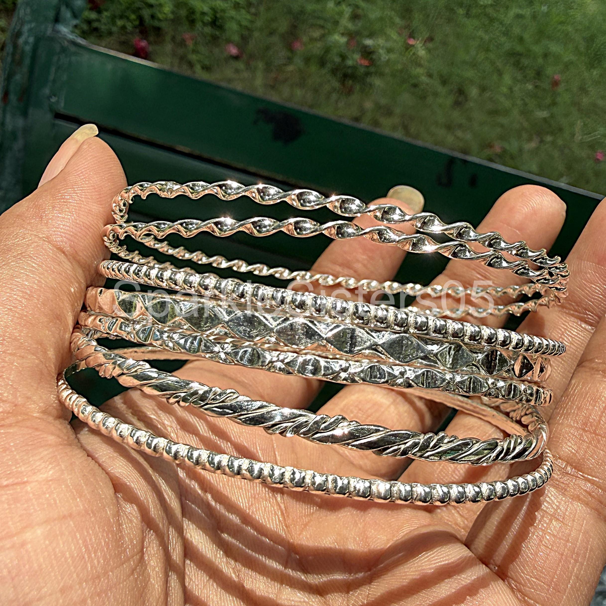 Mexican silver bangle bracelet - Etsy 日本