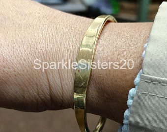 1 PCs. Plain Brass bangle, Solid Brass bangle Bracelet, Adjustable Brass bangle, Unique Design bangle, Unisex bangle Jewelry 5MM Ball bangle