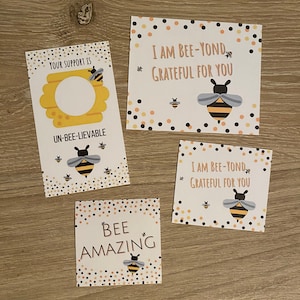 Honey Bee, cartão de agradecimento com bolinhas, adesivo de envelope e lote misto de raspadinhas - Abelha - incrível, inacreditável, estou muito grato