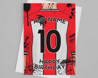 Sheffield Utd Birthday Card | Sheffield Utd Personalised Birthday Card | Fathers Day, Mothers Day | Football Fan Birthday Ideas 2024