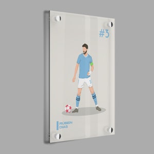 Rúben Dias Man City Football Poster Gift, Gift For Him/Her, Man City Gift image 4