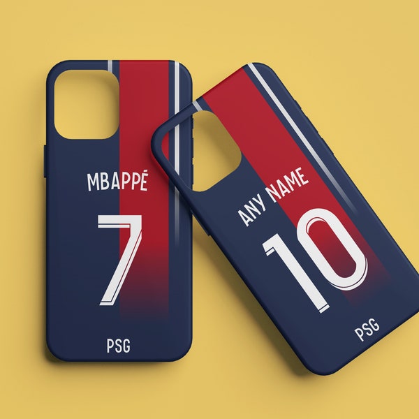 Cadeau personnalisé PSG - étui de téléphone, iPhone, Samsung, Google, Huawei, cadeau pour lui, cadeau pour papa, cadeau pour fils