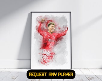 Roberto Firmino Liverpool - Football Poster Gift, Gift For Him/Her, Liverpool Gift