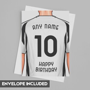 Carte d'anniversaire de la Juventus | d'anniversaire personnalisée Juventus | Fête des pères, fête des mères | Idées d'anniversaire pour les fans de football 2024