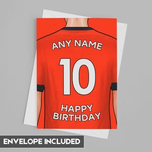 Carte d'anniversaire Luton | d'anniversaire personnalisée Luton | Fête des pères, fête des mères | Idées d'anniversaire pour les fans de football 2024