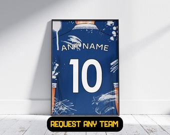 Everton Gift Personalised - Football Poster Print, Gift For Him, Gift For Dad, Gift For Son, Everton Gift Present
