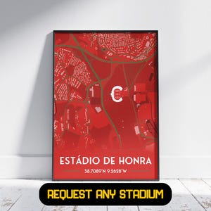 Portugal stadioncadeau - cadeau voetbalposter, cadeau voor hem/haar, cadeau Portugal