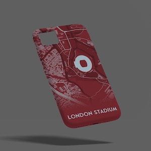 West Ham Stadium - Coque de portable, iPhone, Samsung, Google Pixel, cadeau pour lui, cadeau pour papa, cadeau pour fils, cadeau West Ham, conception de carte