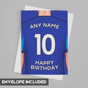 Carte d'anniversaire Chelsea | d'anniversaire personnalisée Chelsea | Fête des pères, fête des mères | Idées d'anniversaire pour les fans de football 2024