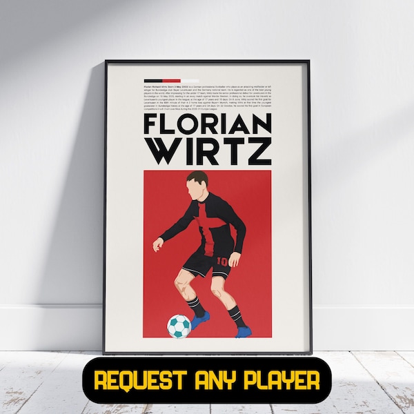 Florian Wirtz Bayer Leverkusen - Football Poster Gift, Gift For Him/Her, Bayer Leverkusen Gift