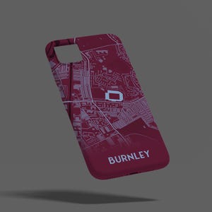 Burnley Stadium - Étui pour téléphone, iPhone, Samsung, Google Pixel, cadeau pour lui, cadeau pour papa, cadeau pour fils, cadeau Burnley, conception de carte