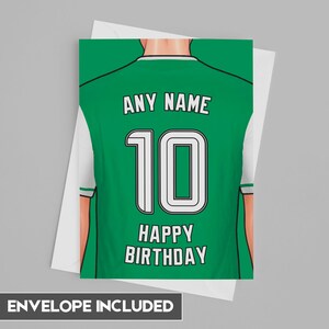 Carte d'anniversaire Hibernian | d'anniversaire personnalisée Hibernian | Fête des pères, fête des mères | Idées d'anniversaire pour les fans de football 2024