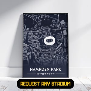 Cadeau pour le stade d'Écosse - Cadeau poster de football, Cadeau pour lui/elle, Cadeau pour l'Écosse