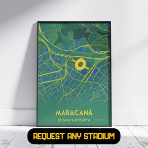 Brazil Stadium Gift - Football Poster Gift, Gift For Him/Her, Brazil Gift