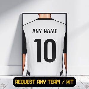 Valenien Geschenk personalisiert - Fußball Poster Druck, Geschenk für Ihn, Geschenk für Papa, Geschenk für Sohn, Valentino Geschenk